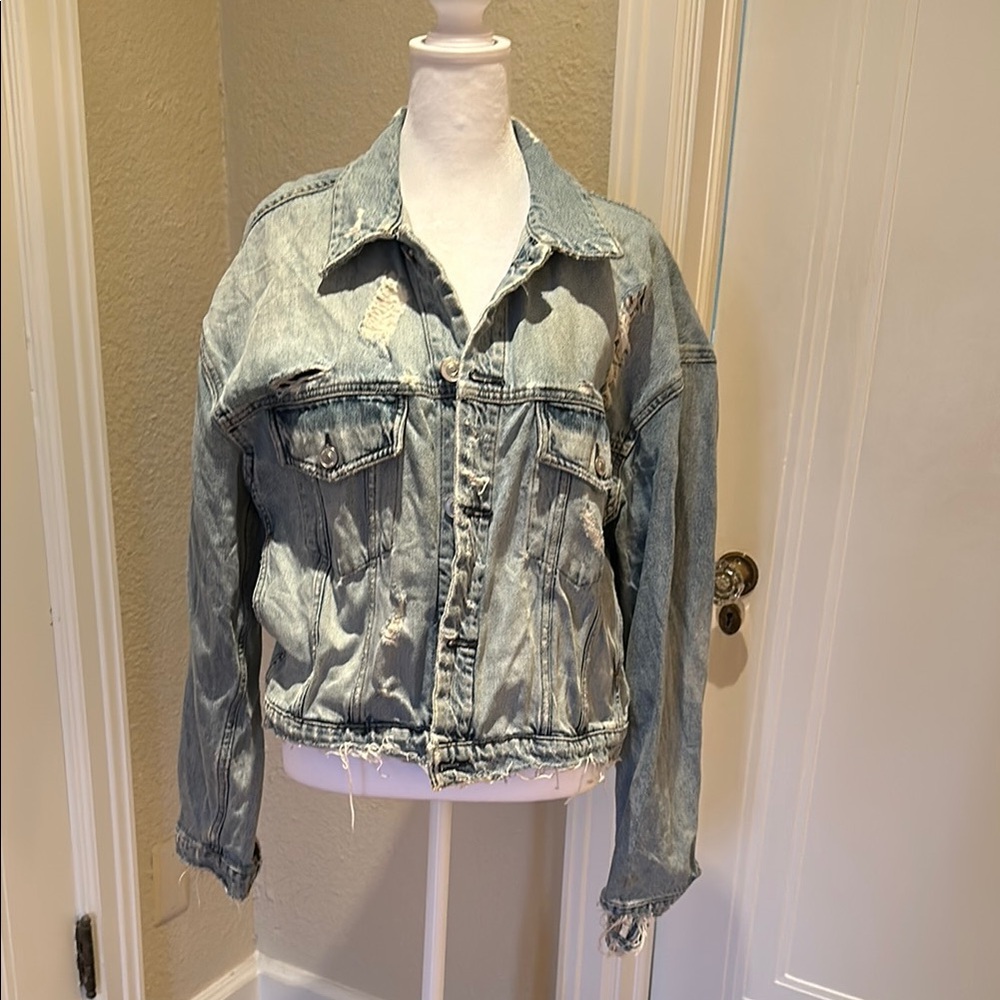 Hudson Denim Distressed Women's Jacket